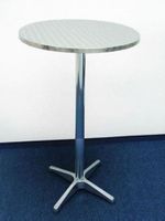neuer Bistrotisch, Alu, silbrig, 60x110cm, 45.- statt 90.-