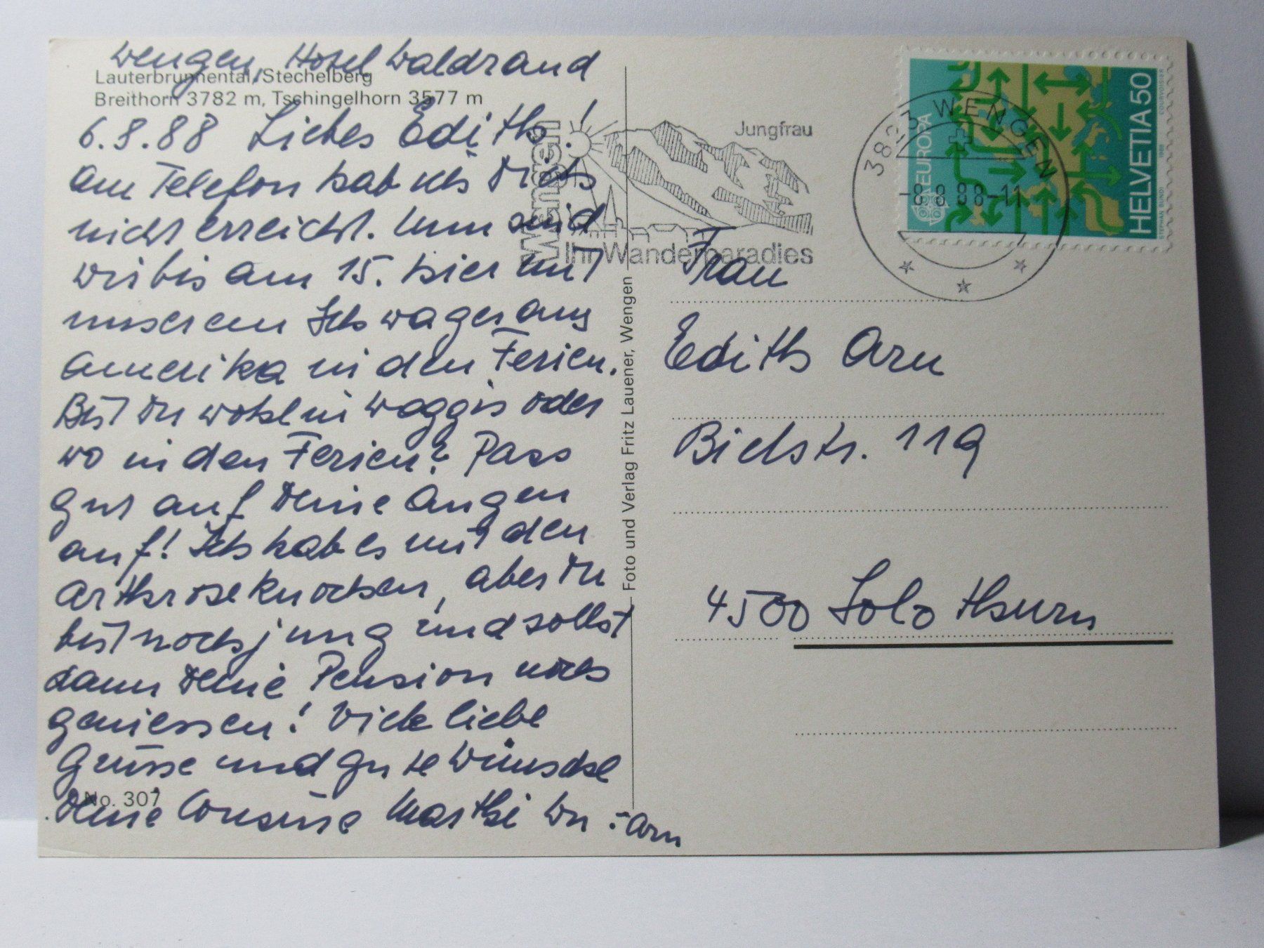 Cartoline postali: Lauterbrunnental , Stechelberg – Usato da Grenchen venduto da frechri 1