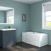 2280 Seniorenbadewanne TILO M links Badewanne Whirlpool