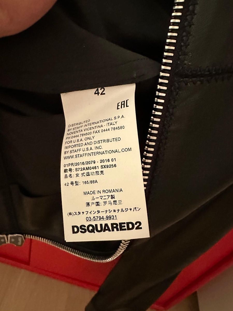 Dsquared2 Giacche: DSQUARED2 Lederjacke – Nuovo e nell'imballaggio originale da Binningen venduto da Yuliya15 3