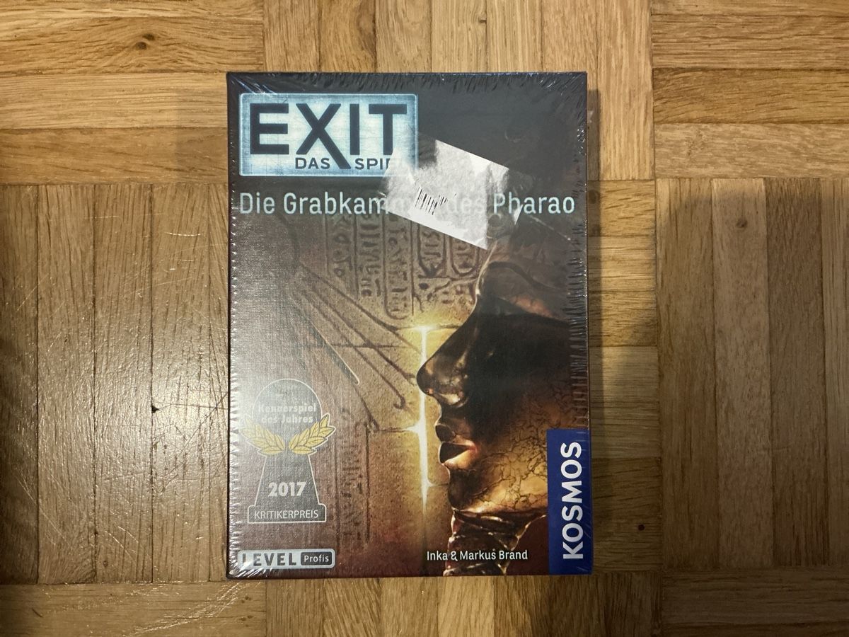 Kosmos Jeux: Exit das Spiel: Die Grabkammer des Pharao – Neuf avec emballage d'origine à Gurmels par aro_k5bj