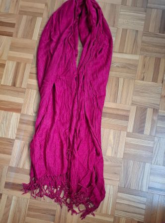 Foulard rouge foncé/Schal Dunkelrot