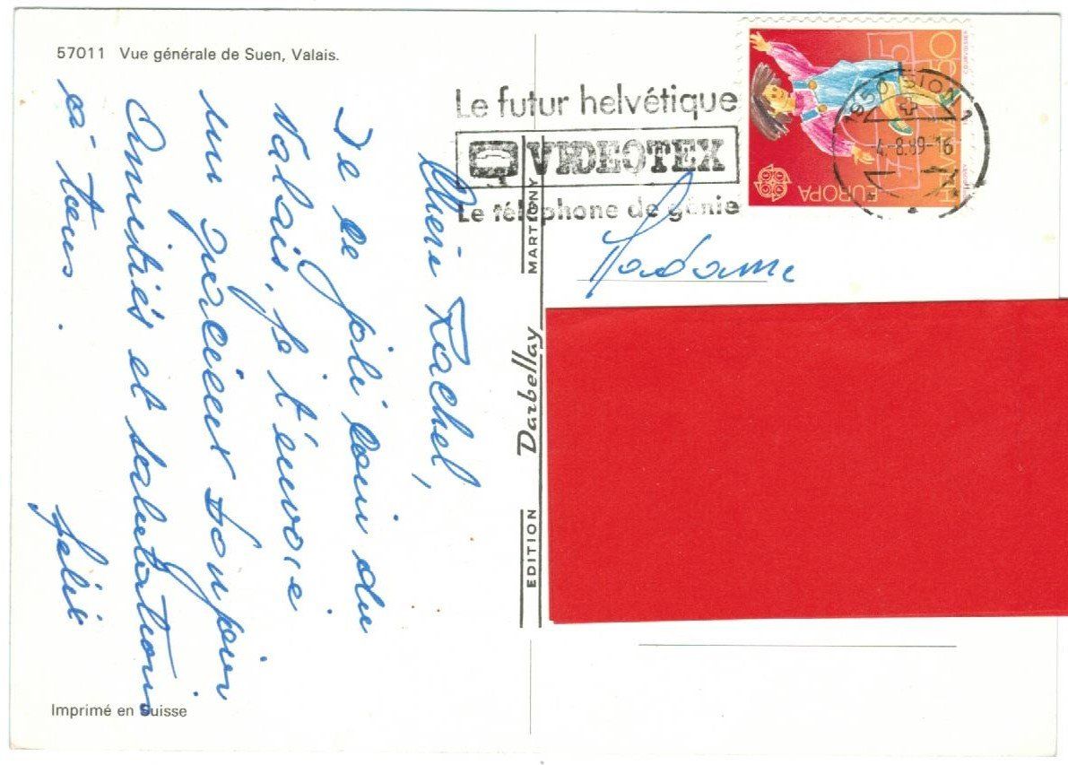 Ansichtskarten: AK Suen VS – Gebraucht aus Zürich von Tolima194 1