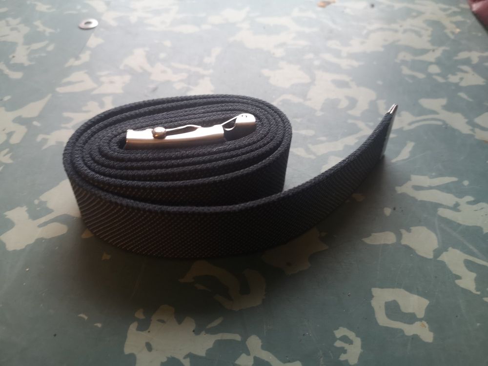 Echtes Vintage Militär Weißes Sam Browne Gürtel Slide / Fob