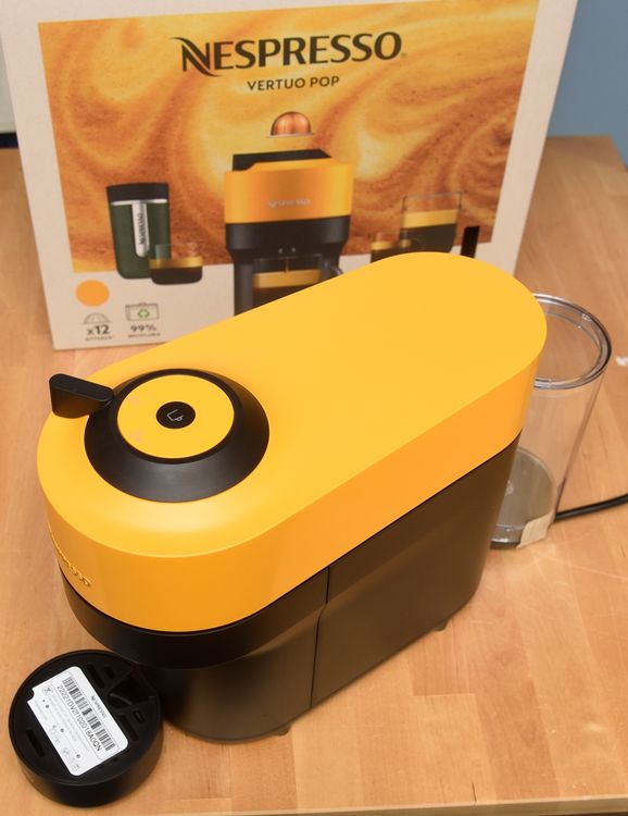DeLonghi Kaffeemaschine Nespresso Vertuo Pop Mango Yellow Kaufen auf