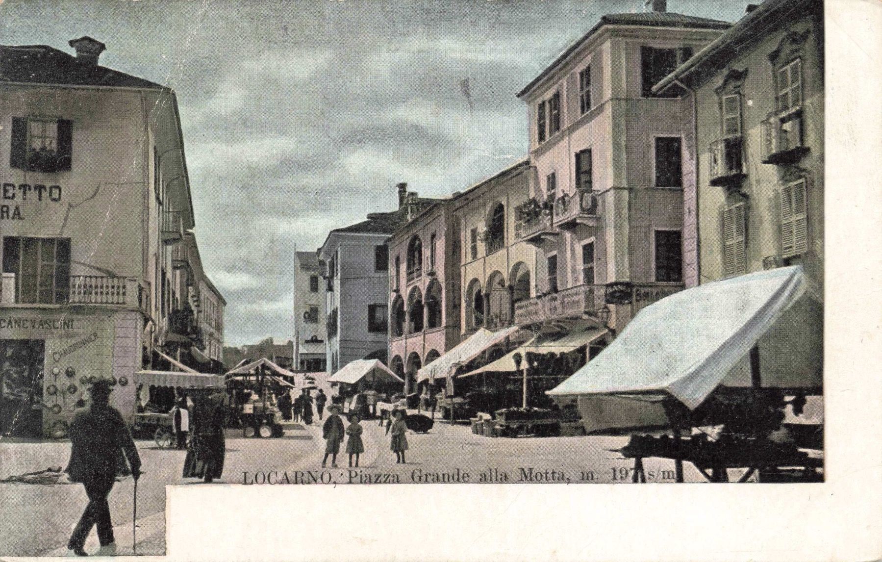 Ansichtskarten: Locarno mercato – Gebraucht aus Biasca von Blenio71