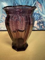 Vintage Purple Glass Vase, Elegant Home Decor - Bargain!
