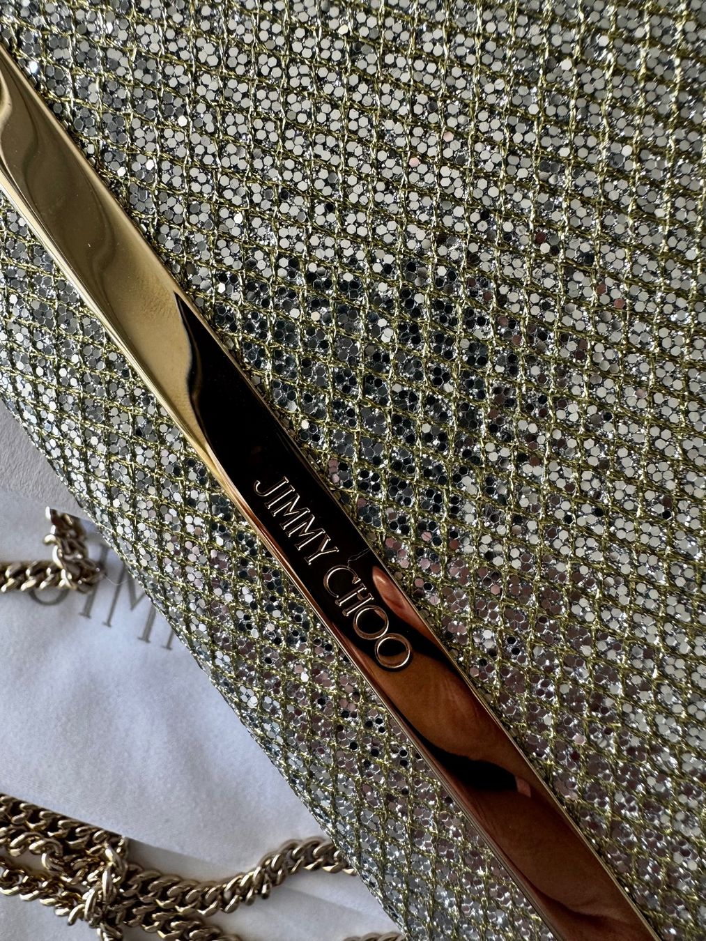 Jimmy Choo Borse da donna: JIMMY CHOO - Milla Clutch gold – Usato da Steinhausen venduto da Cgnzug 8