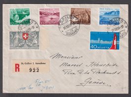 Pro Patria Serie1953: Gestempelt: St. Gallen 31.12.53