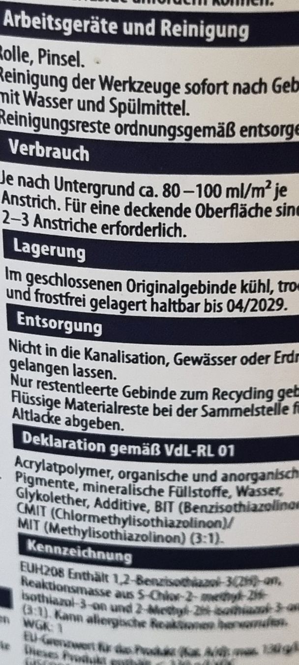 Colori: DECO CRAFT Gartenfarbe Schiefergrau Matt 2.5L – Nuovo (secondo la descrizione) da egliswil venduto da Maggy6 4
