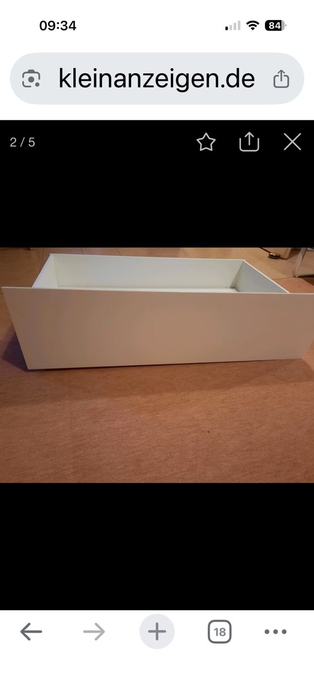 Behälter & Ähnliches: Schubladen weiss 2er Set 100cm x 62cm neu – Gebraucht aus Aegerten von 1994madiba01