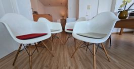 4x Original Vitra Eames Armchair DAW
