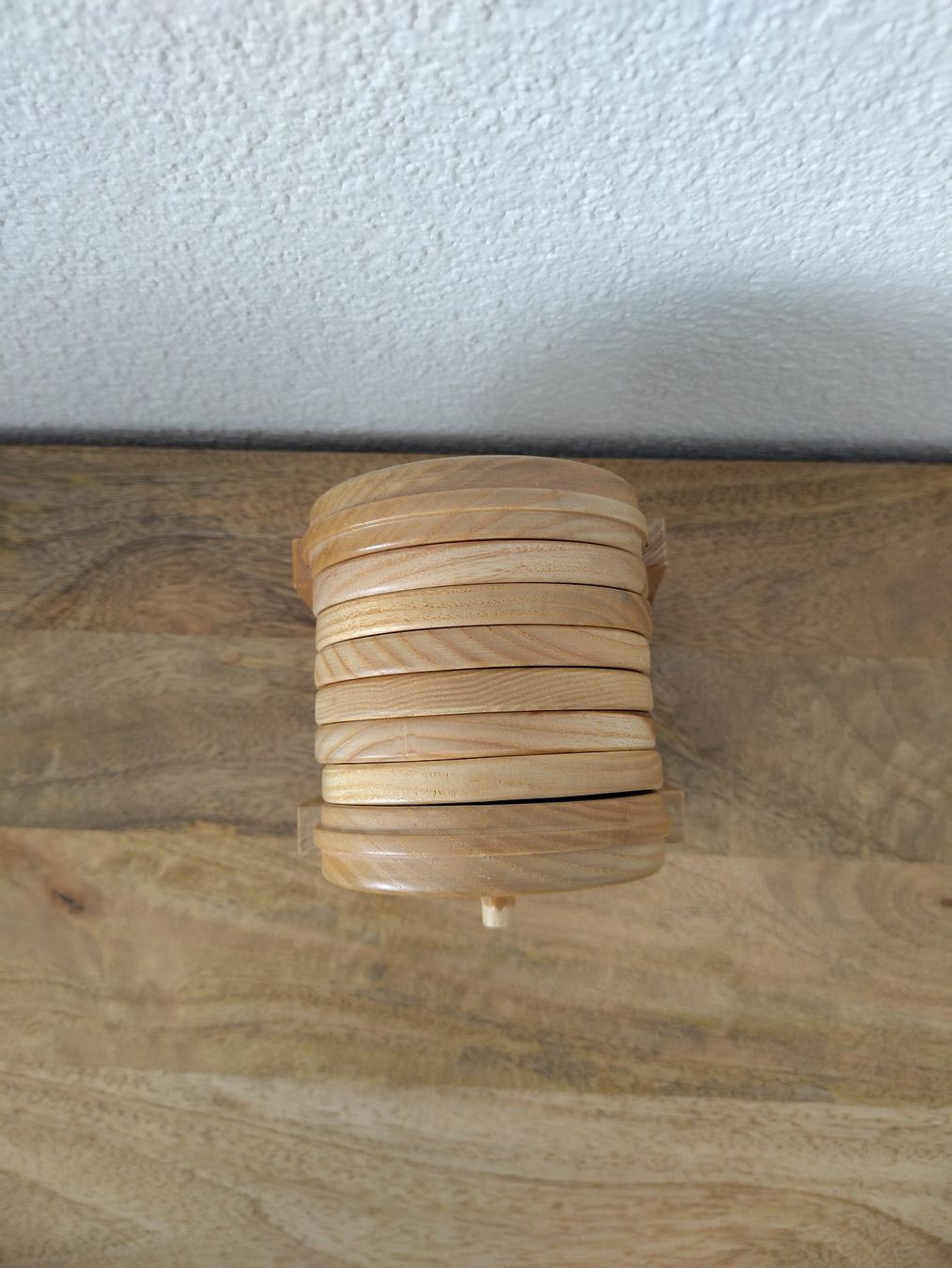 Sottobicchieri: 6x Glas-Untersetzer Holzfass Fässchen Set – Nuovo (secondo la descrizione) da Wangen SZ venduto da scherpa1 2