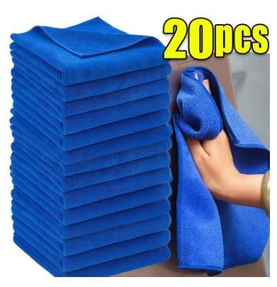 Tovaglioli: 20 Chiffons Microfibre 30x30cm Bleu 20 Mikrofasertücher – Nuovo e nell'imballaggio originale da Delémont venduto da abonprix