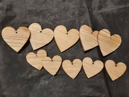 Holz Deko Herzen