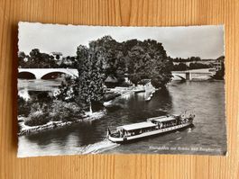 Rheinfelden mit Brücke und Burgkastell - AK 1939