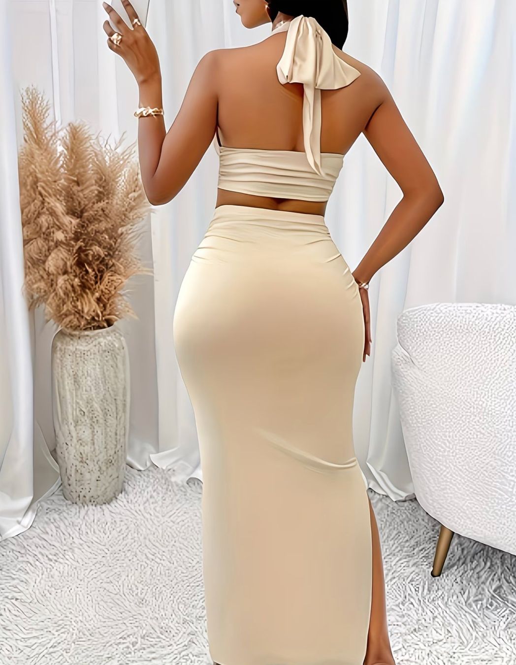 Vestiti: Maxi-Rock Set mit Neckholder-Top – Nuovo e nell'imballaggio originale da Reinach BL venduto da Deinfashion 4