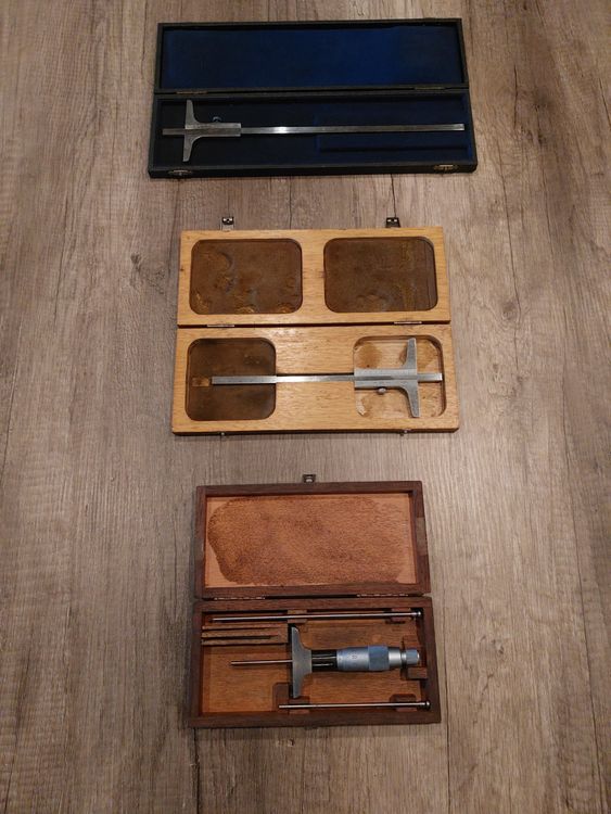 2 pieds à coulisse de profondeur + micromètre de profondeur (Gebraucht ...