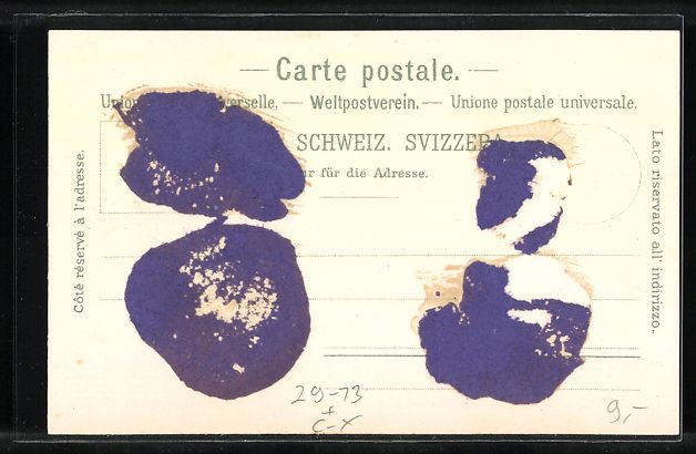 Cartoline postali: Winter-Lithographie Aarau, Gewerbemuseum – Usato da Berlin venduto da bartko-reher 1
