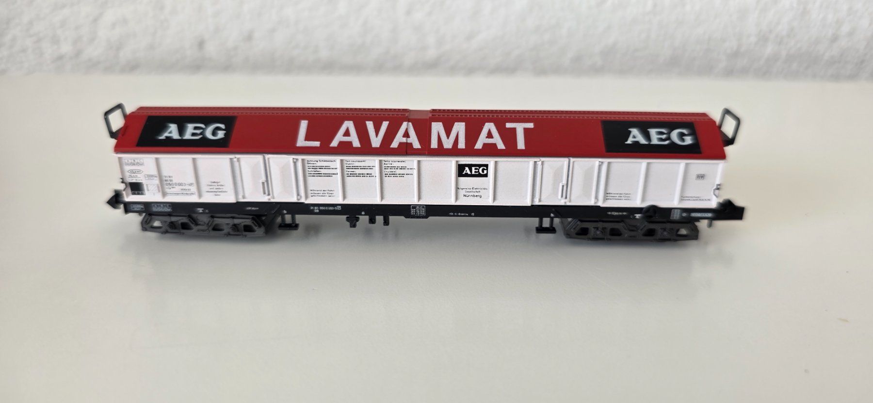 Trix Modelleisenbahnen: Güterwagen Lavamat / Minitrix 13567 / Topzustand – Gebraucht aus Wittenbach von Hase113 3