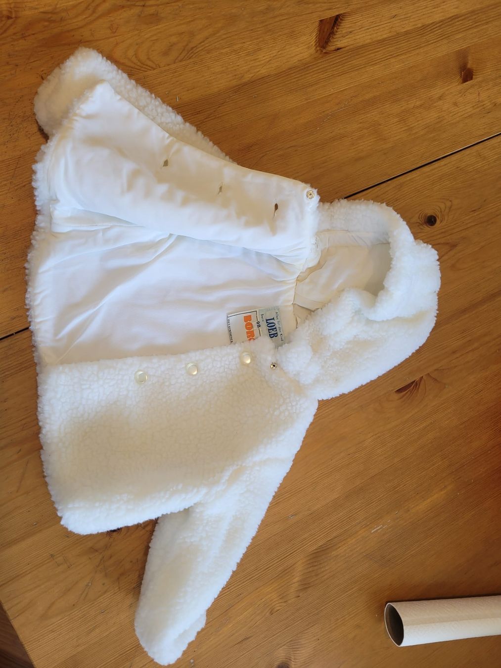 Giacche & Cappotti: Kinder Jacke Teddystoff weiss Grösse 98  – Usato da Baar venduto da ppe_578p