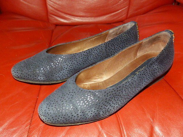 Kaiser Damenschuhe: Peter Kaiser Ballerinas, Gr. 5, dunkelblau – Gebraucht aus Nunningen von Fashion-Ave51 1