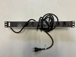 STEFFEN 19" Steckdosenleiste 7x T13, Silber Alu Modular