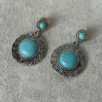 Vintage Türkis Baroque Ohrringe