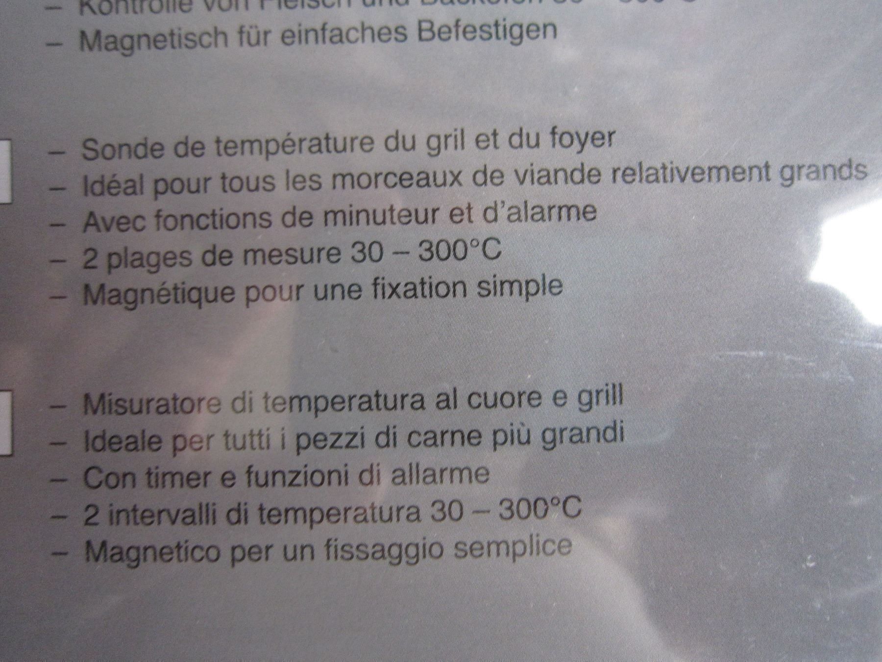Altro per la casa: SONDE DE TEMPERATURE NUMERIQUE – Nuovo e nell'imballaggio originale da Grand-Lancy venduto da Jc42 1