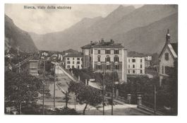 Biasca (TI) viale della stazione - Feldpost um 1915