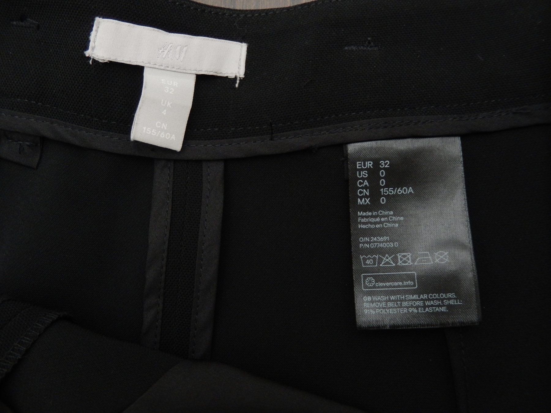 H&M Pantaloni: H&M Weite Hose mit Gurt Gr. XXS/32 – Usato da Tuggen venduto da vivira 9