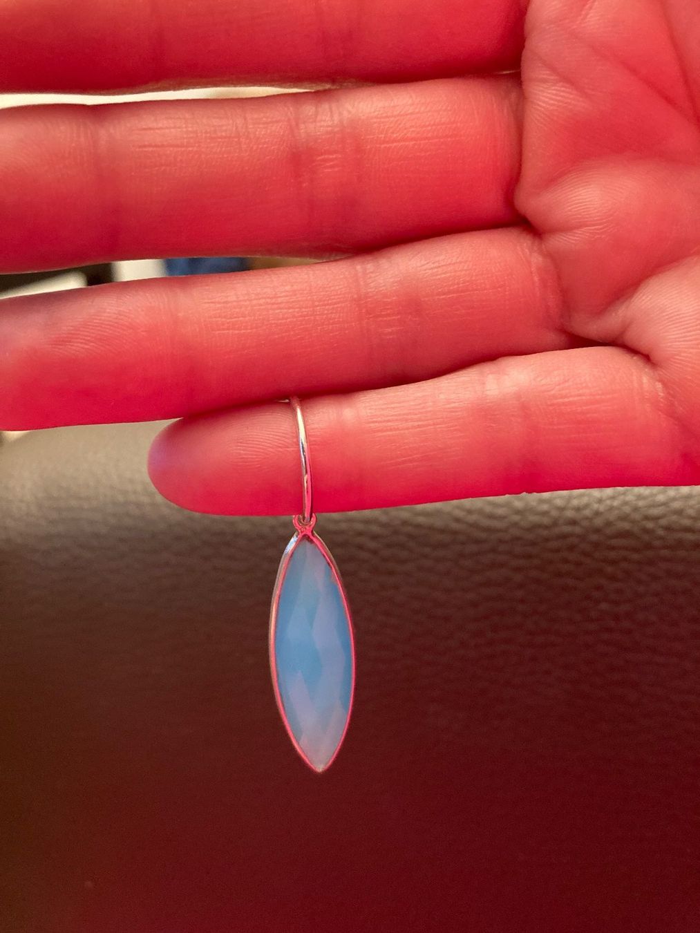 Olga Ribler Ohrringe & -stecker: Ohrhänger mit blauen Chalzedone – Neu (gemäss Beschreibung) aus Luzern von MonikaS03 1