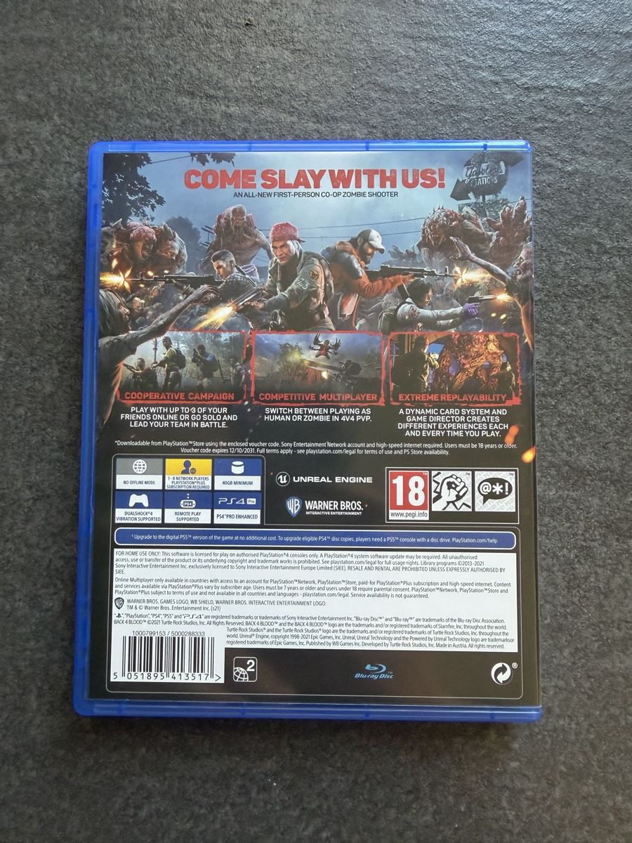 Sony Jeux: Back 4 Blood PS4 – D'occasion à Zürich par cENS0R 1