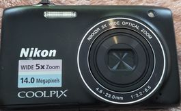 Nikon COOLPIX Kamera, 14.0 Megapixels, 5x Zoom, gebraucht