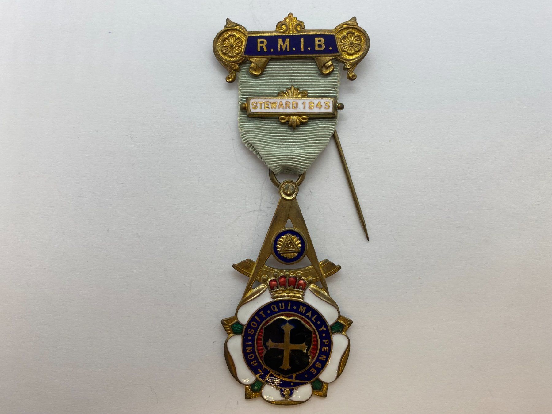 Placchette & Badge: FREIMAURER Abzeichen R.M.I.B. 1943 ///G968 – Usato da Bern venduto da JMsoehne1987