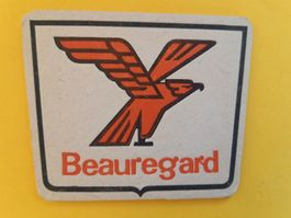 Sous-bock ancien en carton de Beauregard