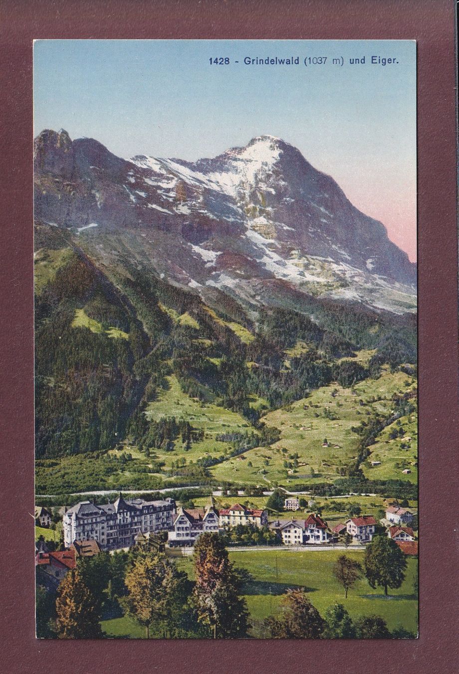Ansichtskarten: GRINDELWALD - Eiger – Gebraucht aus Pully von nicecards