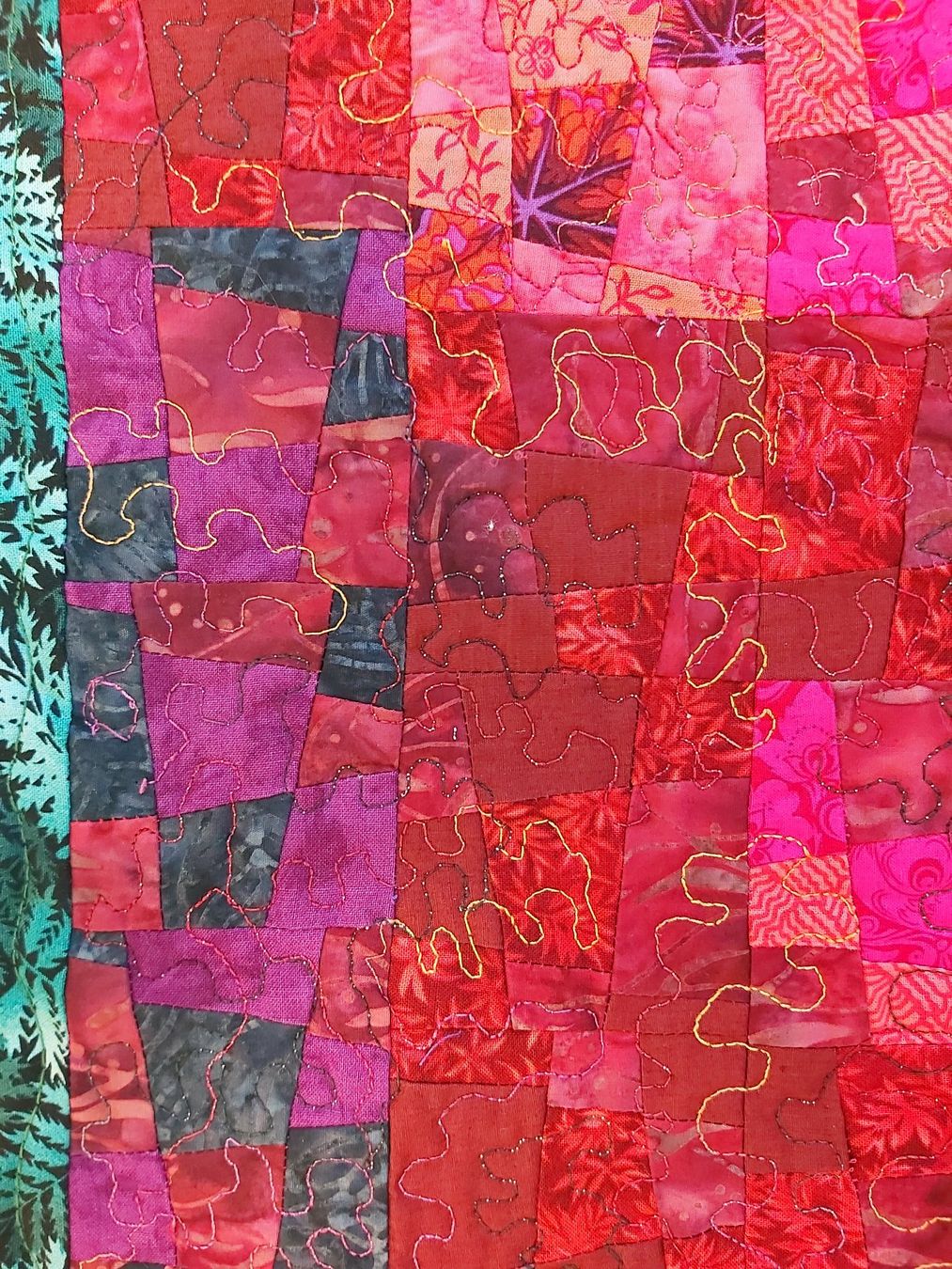 Tutte le decorazioni: Patchwork Quilt "Farbenpracht" Unikat 90 x 90 cm – Nuovo (secondo la descrizione) da Wetzikon ZH venduto da Meltingpot29 2