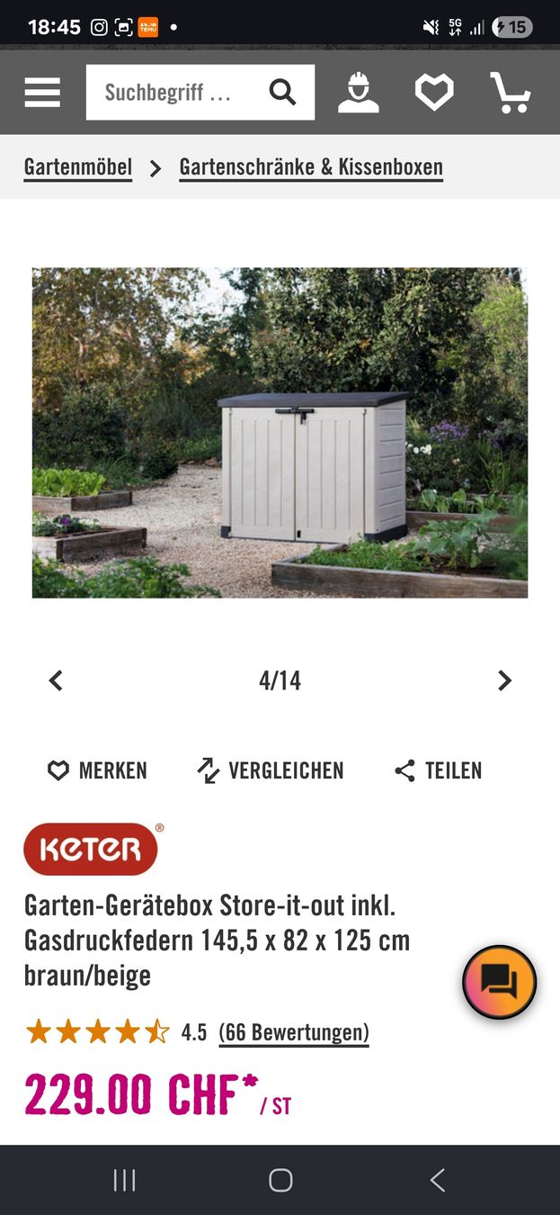 Keter Box contenitori: Keter Gartenbox – Usato da Menzingen venduto da vannessa.studer 4
