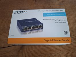 NETGEAR 5-Port Gigabit Ethernet Switch (NEU, OVP)