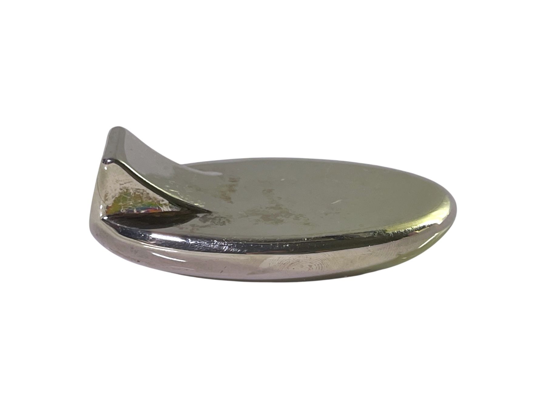 Orologi da terra & Orologi da parete: Quartz Tischuhr in Eiform silberfarben - Defekt – Usato da Luzern venduto da woti-shop 4
