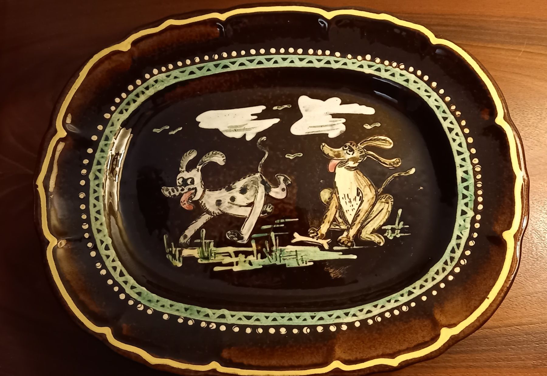 Tutte le decorazioni: Wunderschöner Wandteller mit Hunden – Usato da Hünibach venduto da rut_l6ht 2