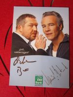 TATORT ERMITTLER-DUO DIETMAR BÄR/KLAUS AUTOGRAMMKARTE ANTIK