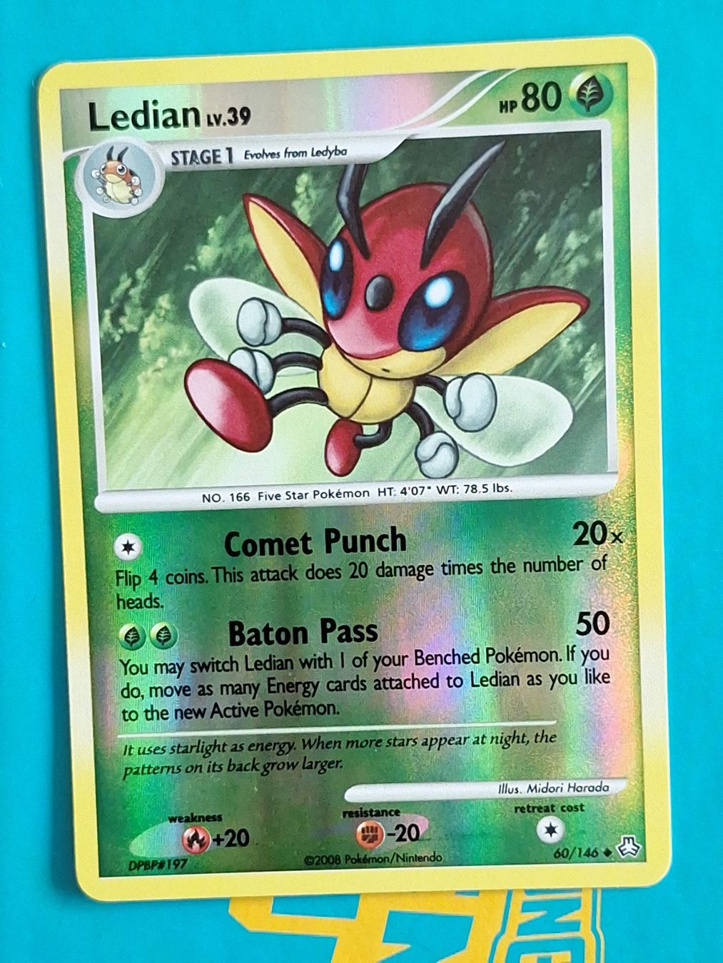 Pokémon Carte collezionabili: Ledian Lv. 39 - Reverse Holo - Legends Awaken – Usato da Altstätten SG venduto da GGsGameshop