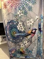 2 Decke mit Vögel und Blumenmotiv 150x200 cm neu