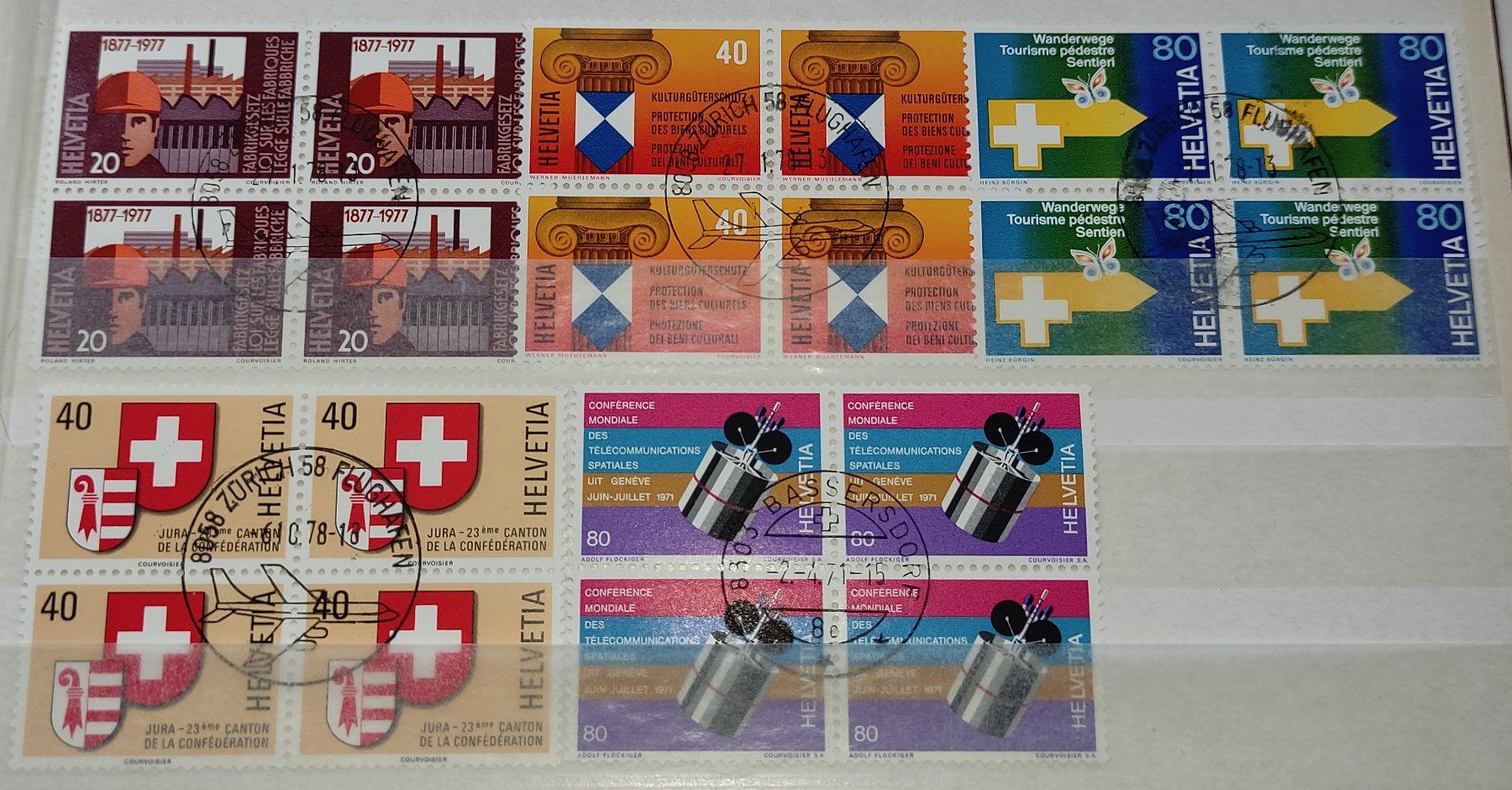 Alle Briefmarken: Briefmarken Helvetia – Gebraucht aus Baar von Maxlee75 1