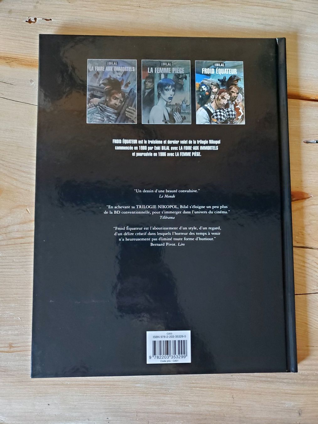 Fumetti: Froid équateur - Enki Bilal  / TBE – Usato da Bernex venduto da Chez_JO_1233 1