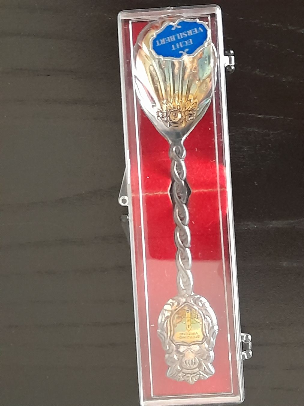 Löffel: Souvenir Loeffel Set 3 Stuck Sterling Silber plated – Neu und originalverpackt aus Winterthur von Ufff512 1
