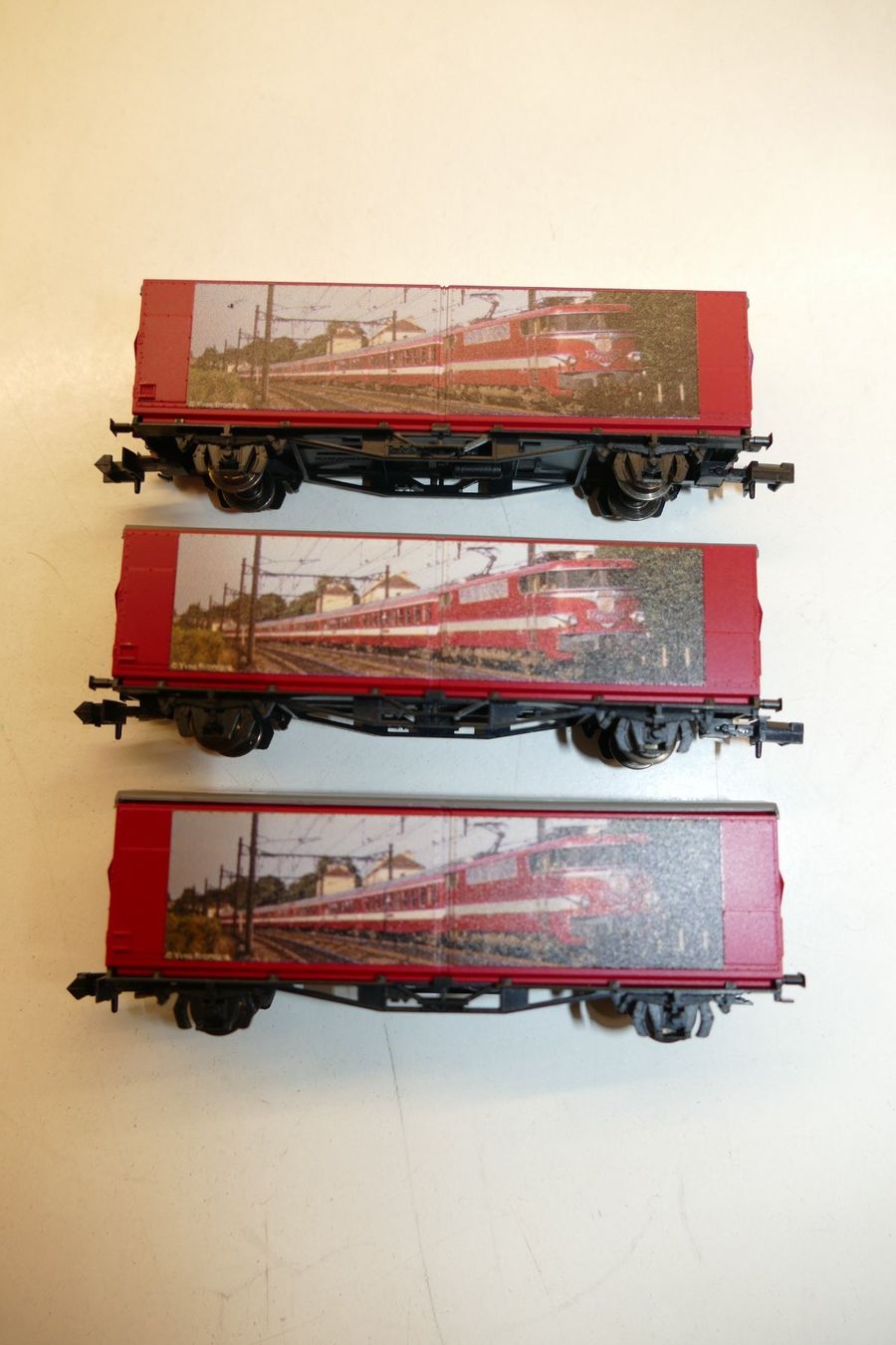Trix Modellini di ferrovie: Minitrix N: 3xGüterwagen 80 Jahre SNCF – Usato da Niederhasli venduto da rail-duerst 1