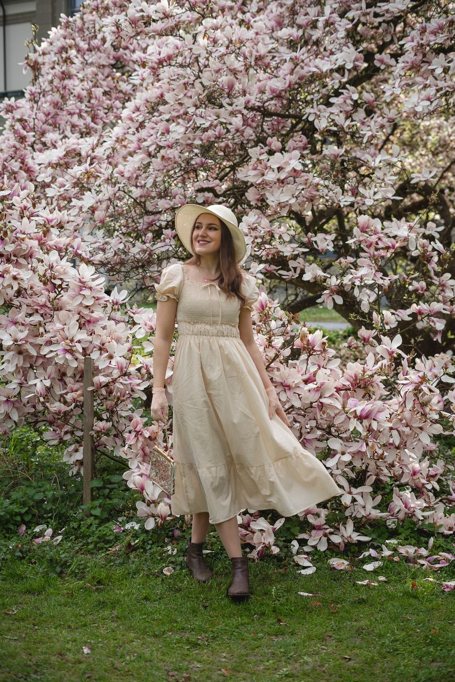 Vestiti: Romantic Spring Dress, Cottagecore Beige S – Usato da Mägenwil venduto da VintageGirly 9